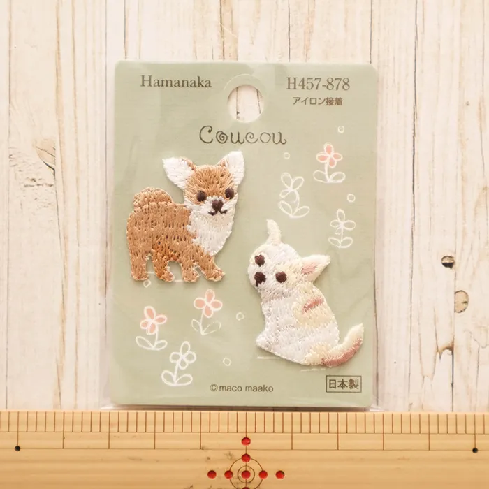アイロン接着ワッペン　Coucou　チワワ