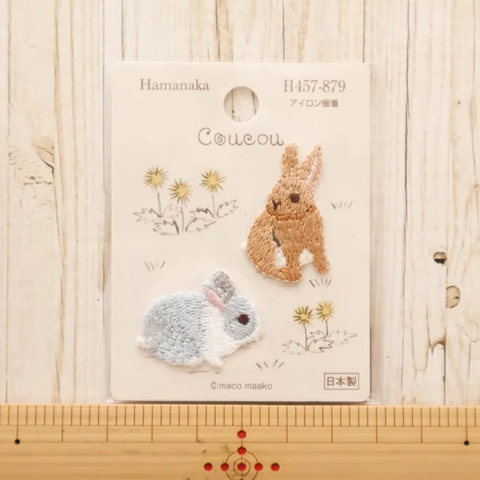 アイロン接着ワッペン　Coucou　ウサギ