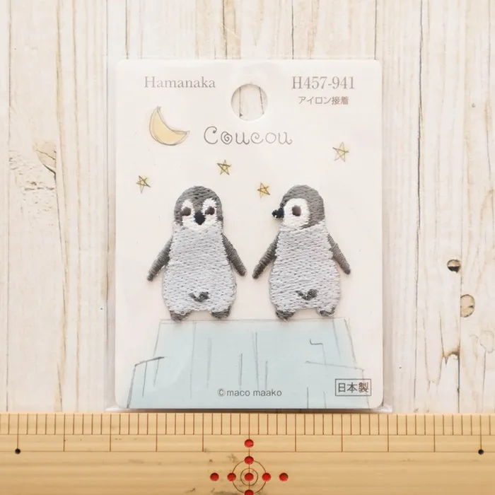 アイロン接着ワッペン　Coucou　ペンギン
