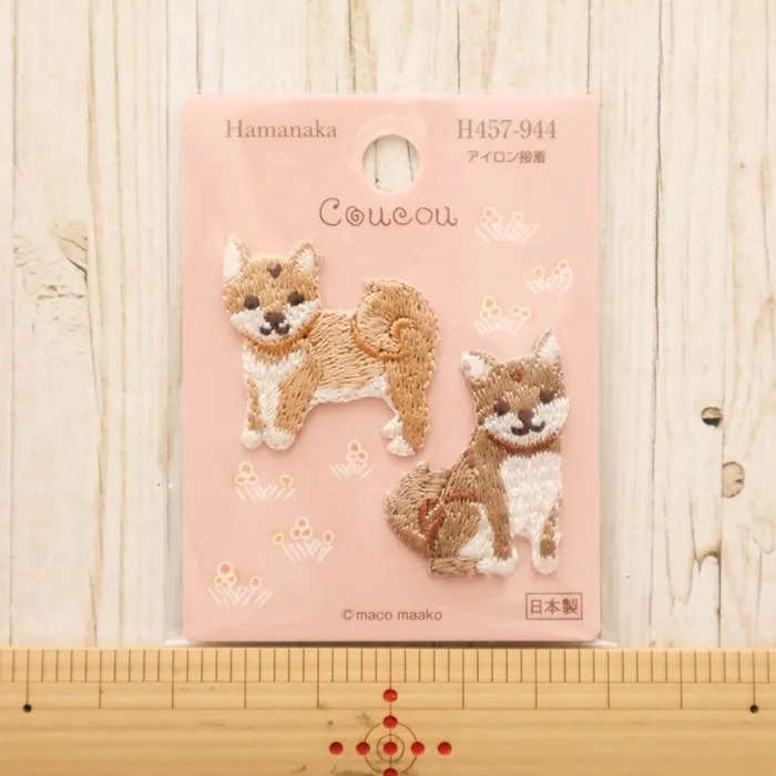 アイロン接着ワッペン　Coucou　シバイヌ