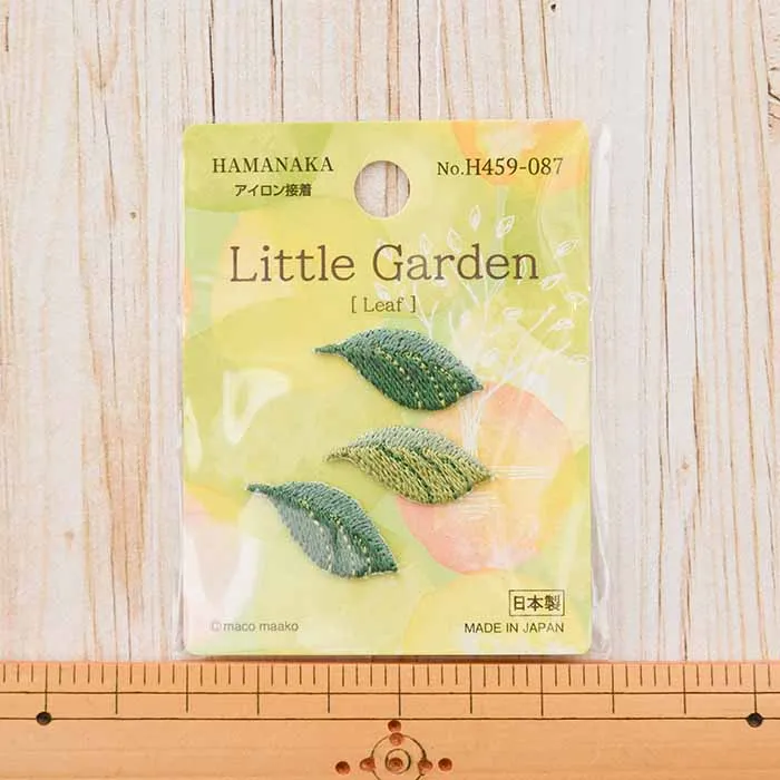アイロン接着ワッペン　little garden Leaf