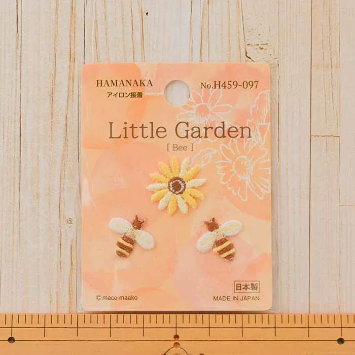 アイロン接着ワッペン little Garden Bee