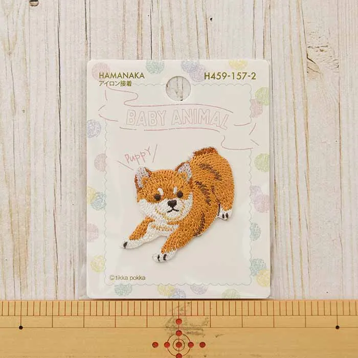 アイロン接着ワッペン　BABY ANIMAL　柴犬