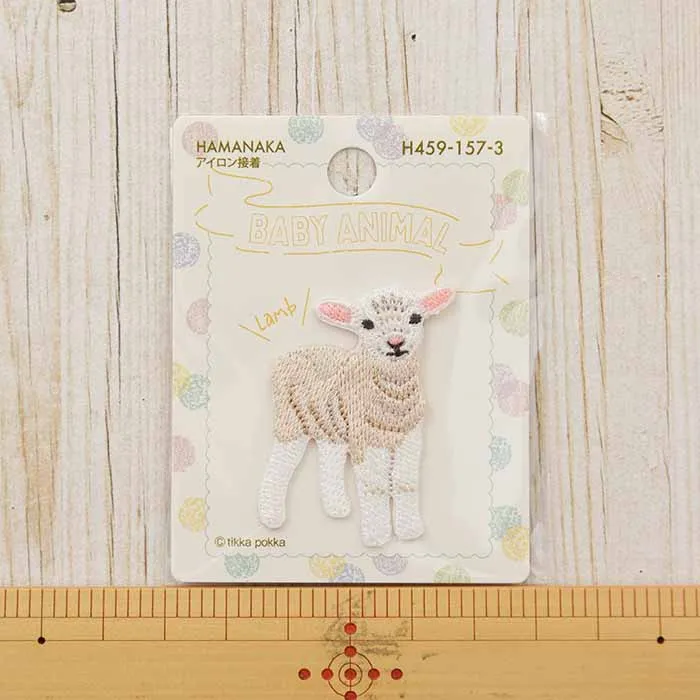 アイロン接着ワッペン　BABY ANIMAL　ひつじ