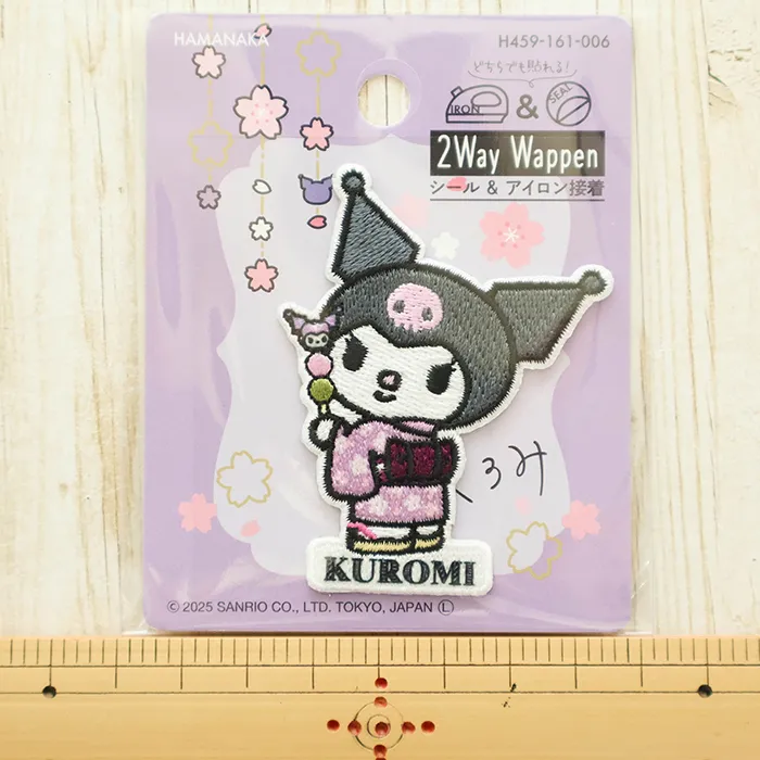 2wayワッペン　サンリオ　日本のお祭り　クロミ　おだんご