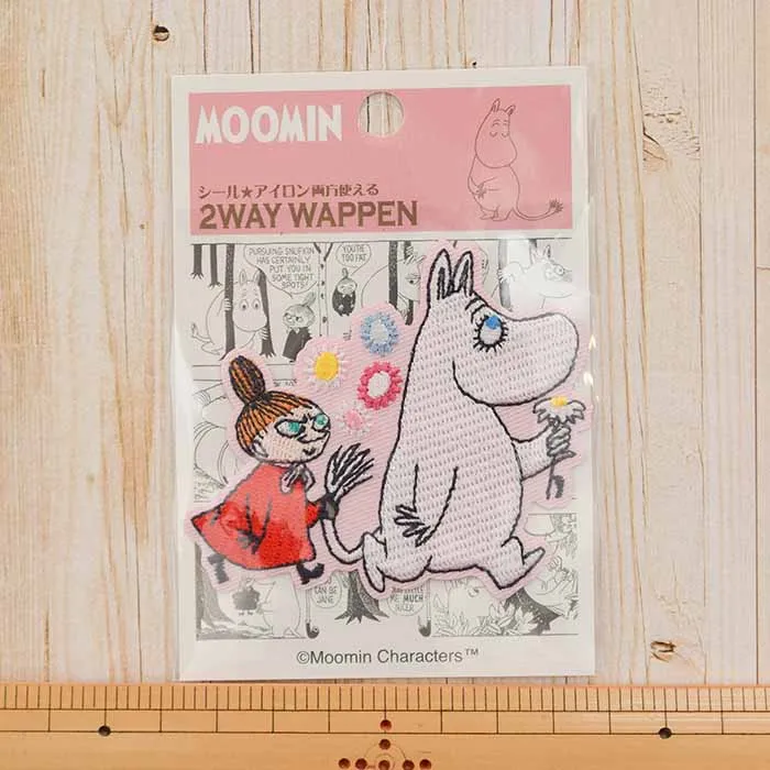 2way接着ワッペン　MOOMINワッペン大　お花のプレゼント
