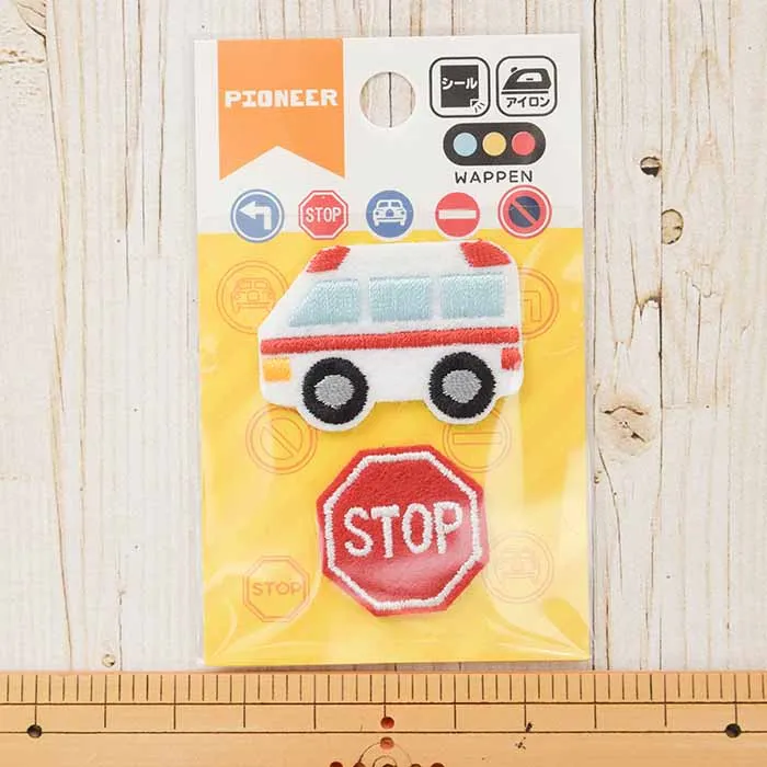 2way接着ワッペン　救急車