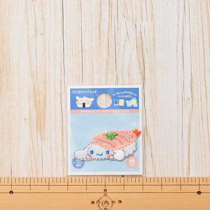 2way接着ワッペン　ミニワッペン　お寿司やさん　シナモロール2