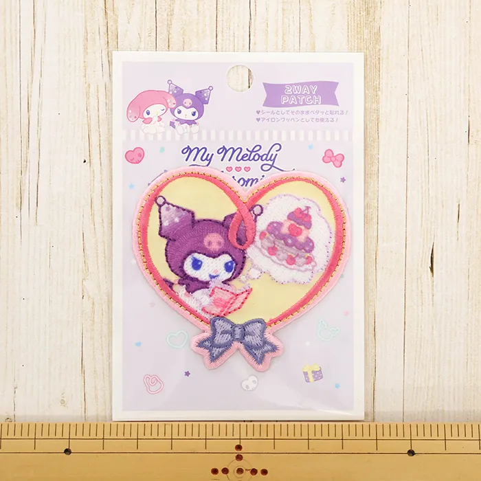 2wayワッペン　クロミ　ハートリボン