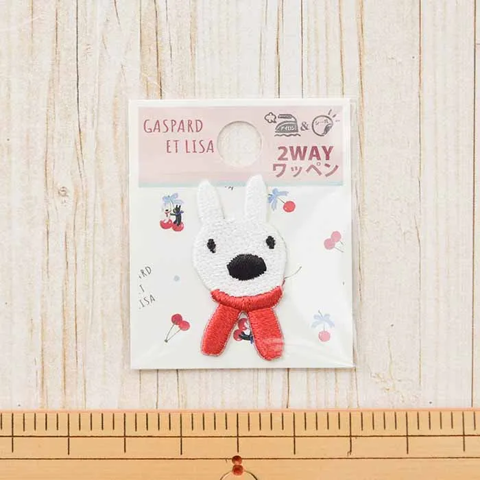 2way接着ワッペン　リサとガスパールミニワッペン　リサ