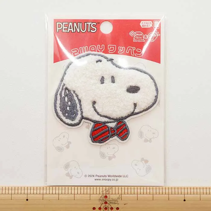 2wayワッペン　PEANUTS　スヌーピー　フェイス