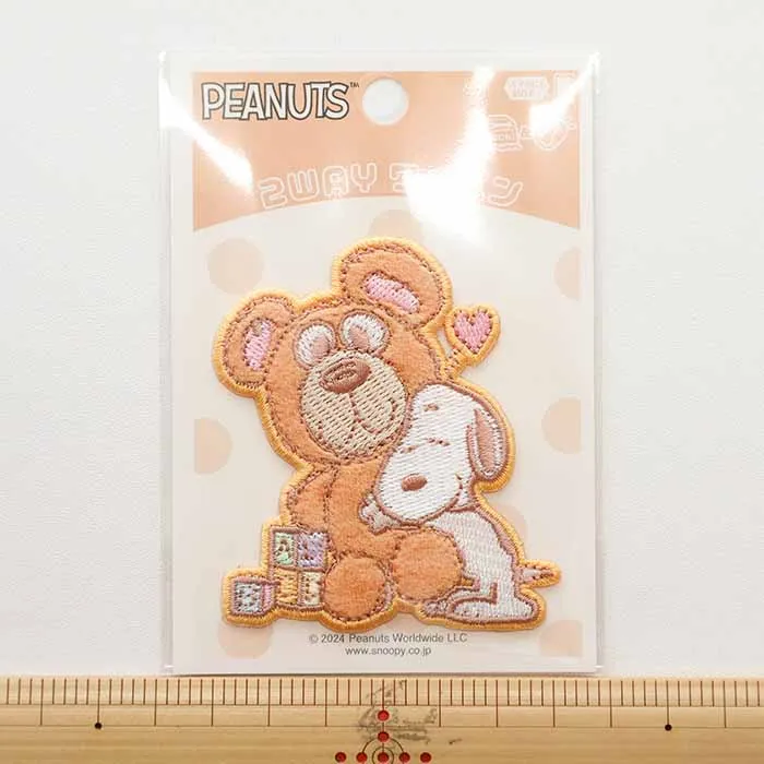 2wayワッペン　PEANUTS　パステルベア