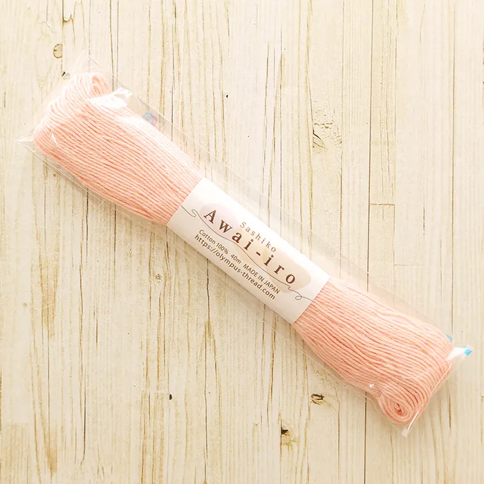 刺し子糸　Sashiko Awai-iro　パステルカラー