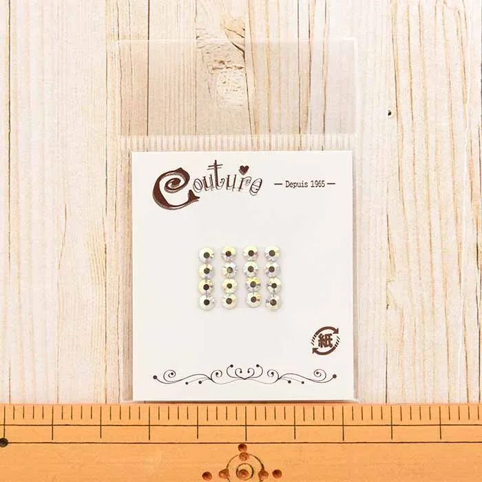 高級ガラス　ラインストーン　クリスタルAB　3mm