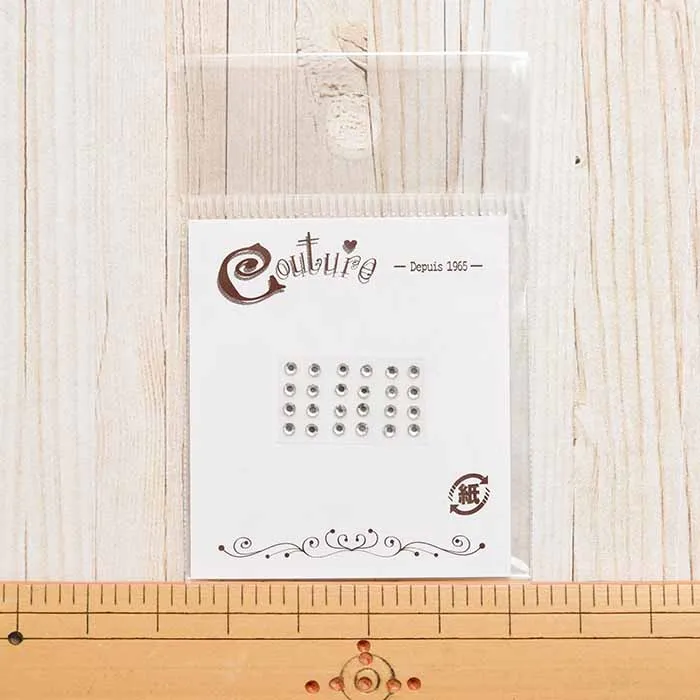 高級ガラス　ラインストーン　クリスタル　2mm