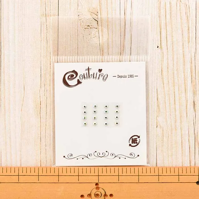 高級ガラス　ラインストーン　クリスタルAB　2mm