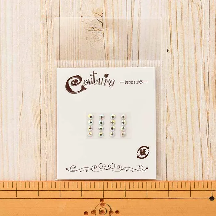 高級ガラス　ラインストーン　クリスタルAB　2.5mm