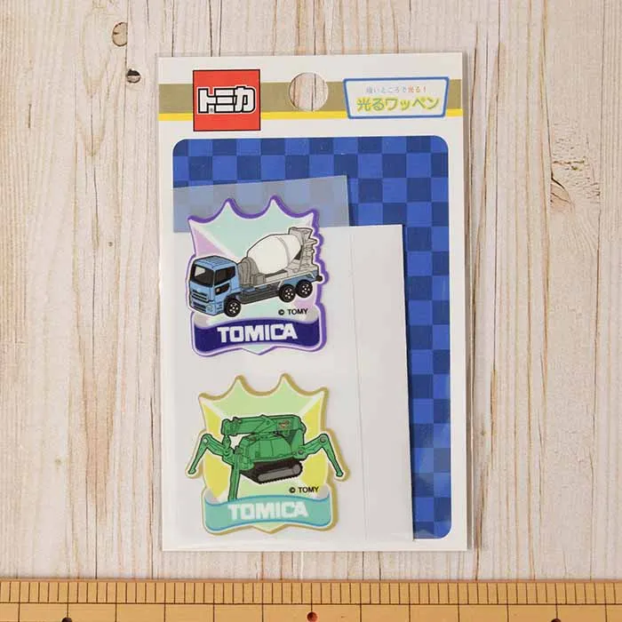 アイロン接着ワッペン　ミノダ　光るワッペン　トミカ