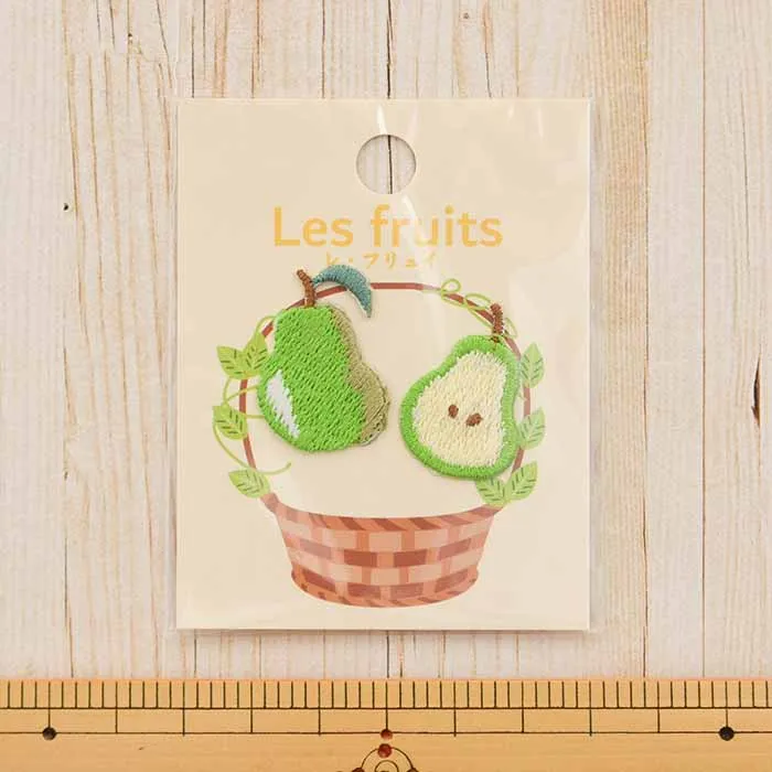 アイロン接着ワッペン　レ・フリュイ　ラフランス