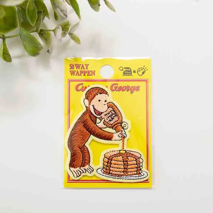 2WAYワッペン　おさるのジョージ　パンケーキ【U01Y2564】
