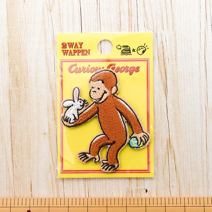 2Way接着ワッペン　おさるのジョージ【U01Y2580】