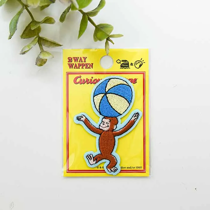２Wayワッペン　おさるのジョージ　ボール【U01Y2586】