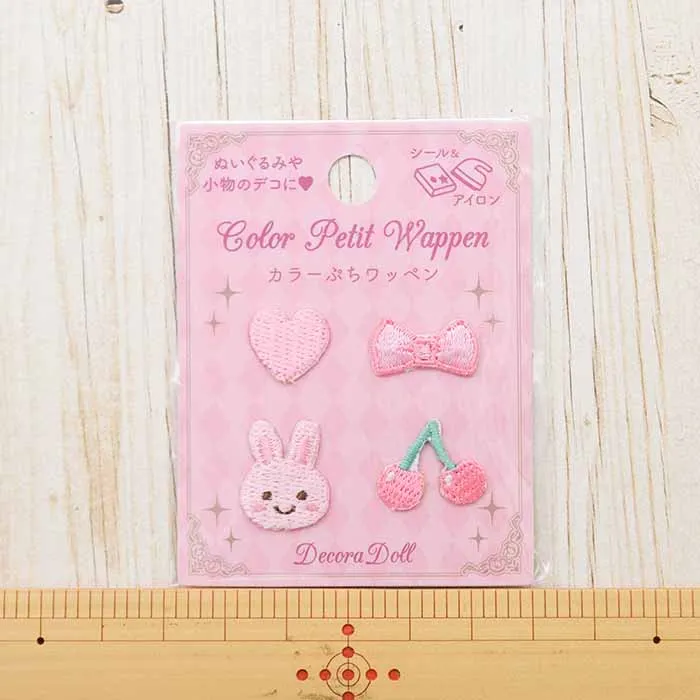 Decora Doll　2wayカラーぷちワッペン　ピンク