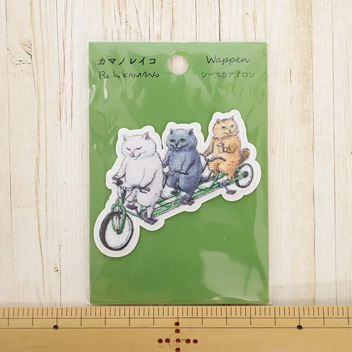 シール＆アイロンワッペン　カマノレイコ　サイクリング