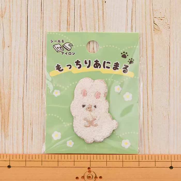 2way接着ワッペン　もっちりあにまる　うさぎ