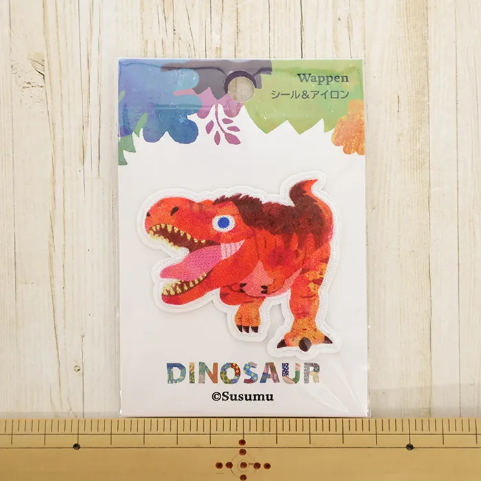 シール＆アイロンワッペン　Susumu　恐竜　ティラノサウルス