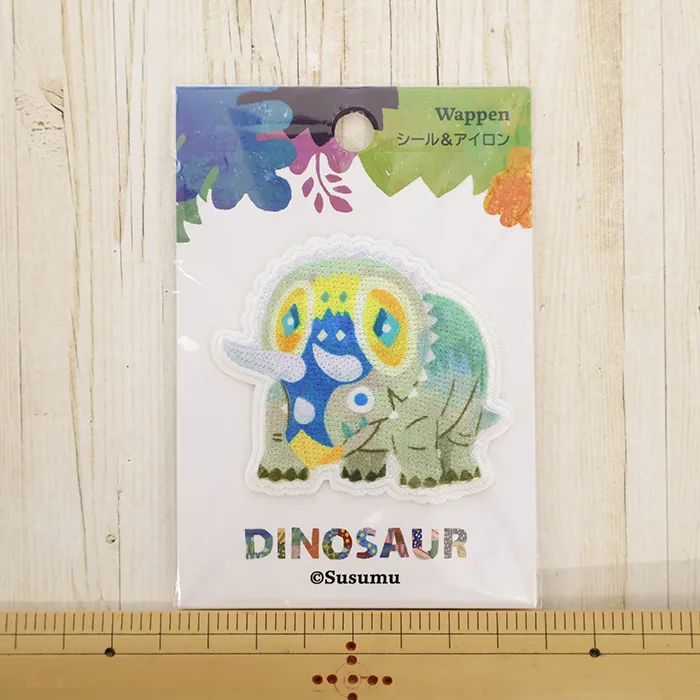 シール＆アイロンワッペン　Susumu　恐竜　トリケラトプス