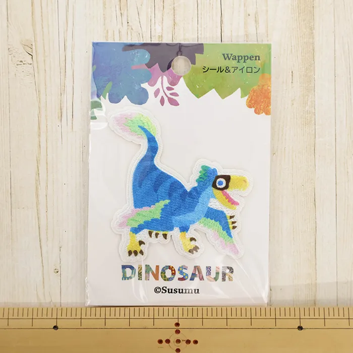 シール＆アイロンワッペン　Susumu　恐竜　ベロキラプトル