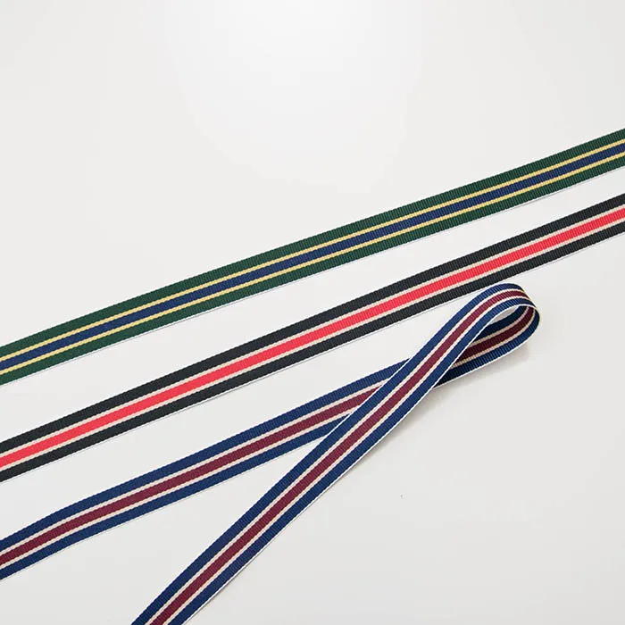 DARIN　ストライプグログランリボン1.5ｃｍ幅