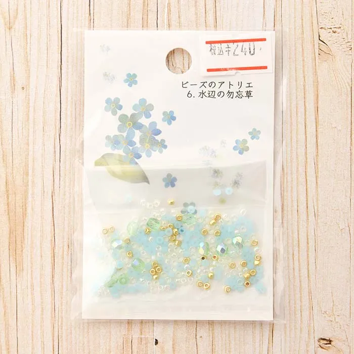 ビーズのアトリエ　水辺の勿忘草