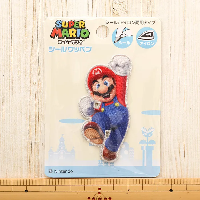 2wayワッペン　スーパーマリオ(大)　マリオ