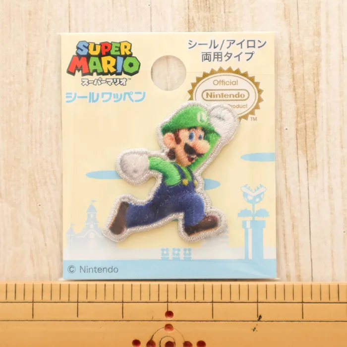 2wayワッペン　スーパーマリオ　ルイージ
