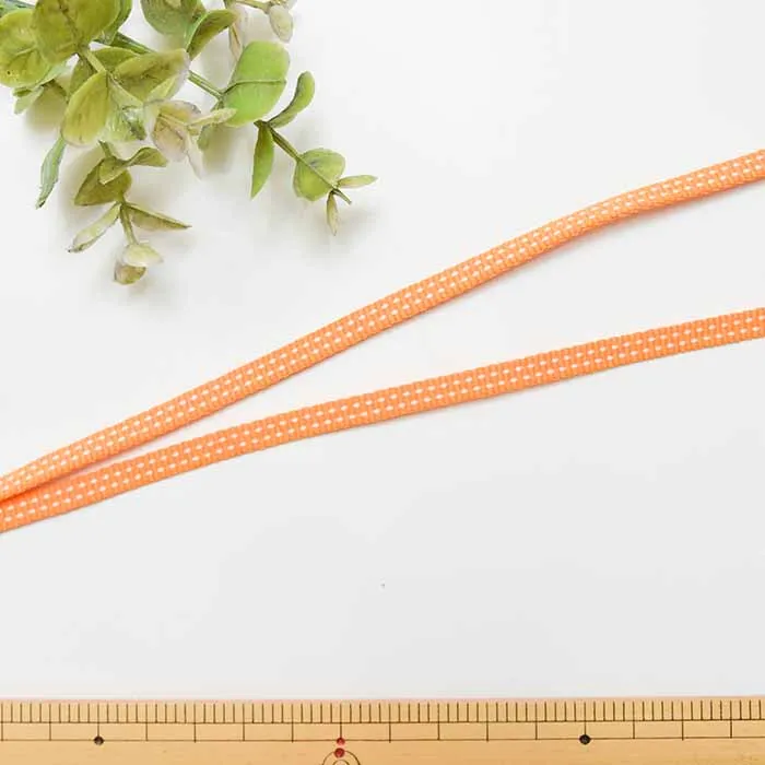 加賀紐　約6mm幅　鱗黄