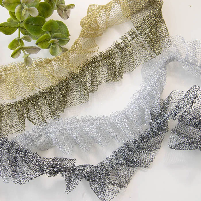 ラメネットフリル　3.5ｃｍ幅