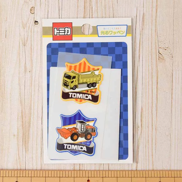 アイロン接着ワッペン　ミノダ　光るワッペン　トミカ