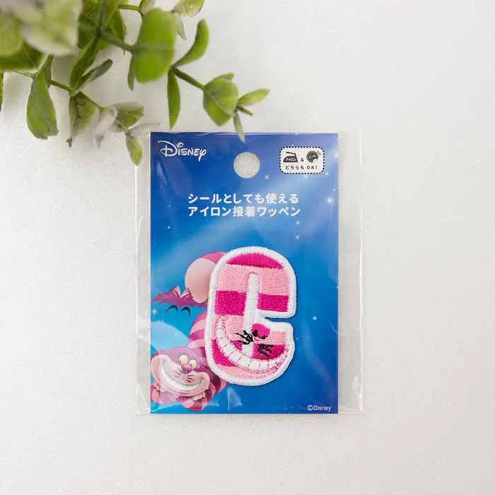 ２Wayワッペン　Disneyアルファベット　チェシャ猫