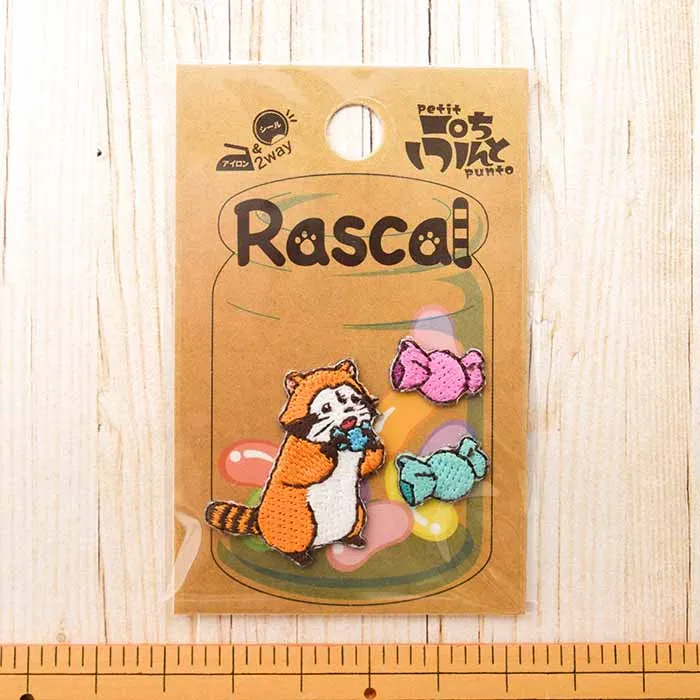 2Way接着ワッペン　ラスカル