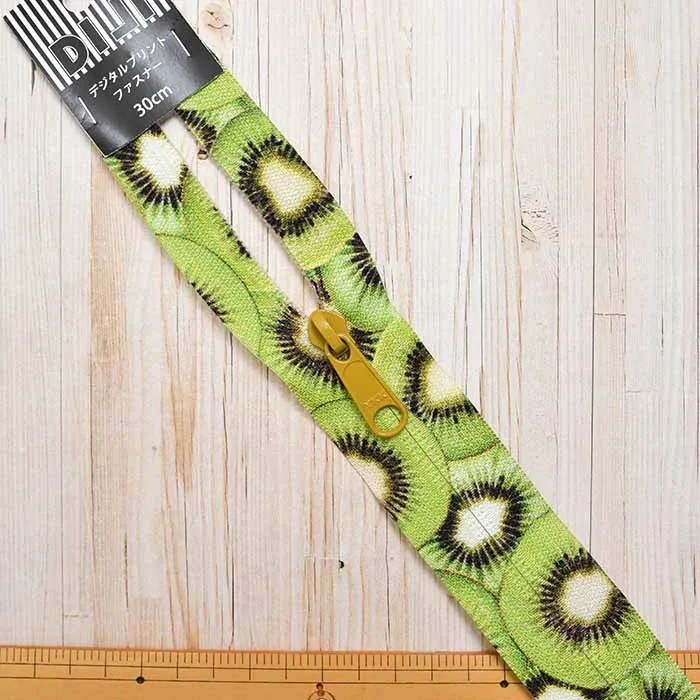 インクジェットファスナー30cm　キウイ