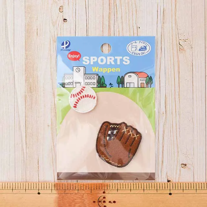 2Way接着ワッペン　野球