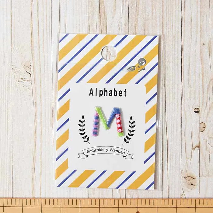 ２Way接着ワッペン　ミニアルファベット