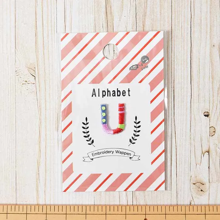 ２Way接着ワッペン　ミニアルファベット