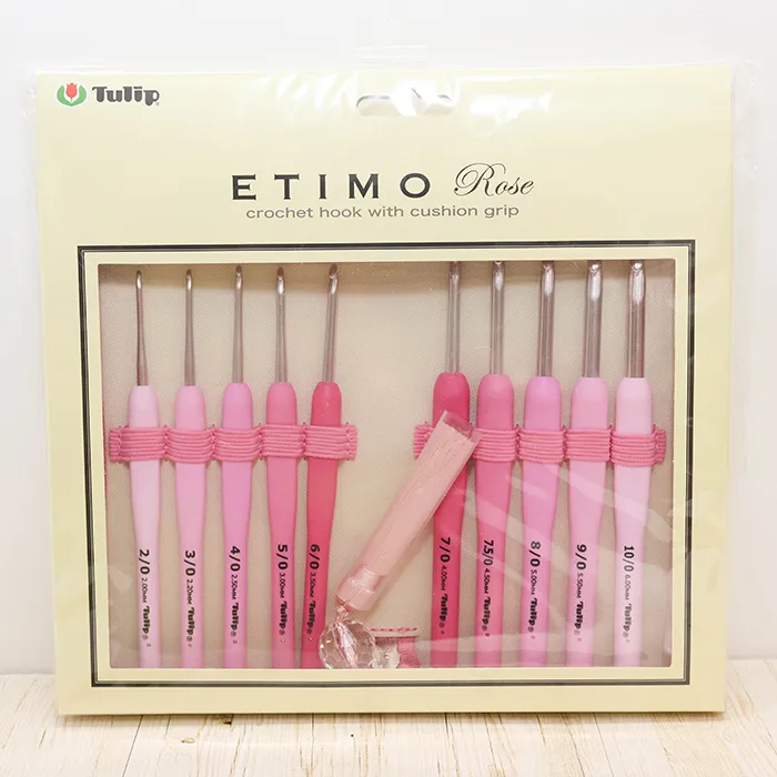 Tulip　ETIMO　ロゼ　クッショングリップ付きかぎ針セット