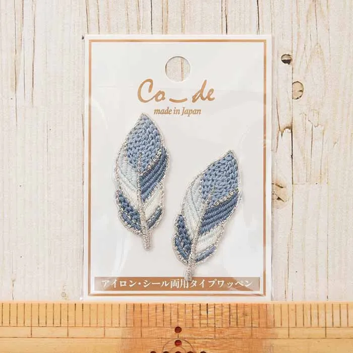 2way接着ワッペン　co-de 羽