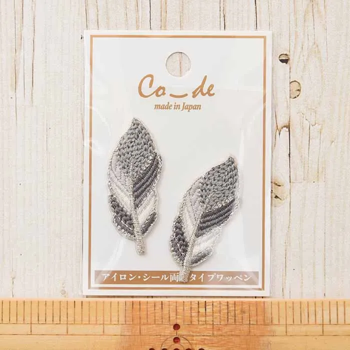 2way接着ワッペン　co-de 羽