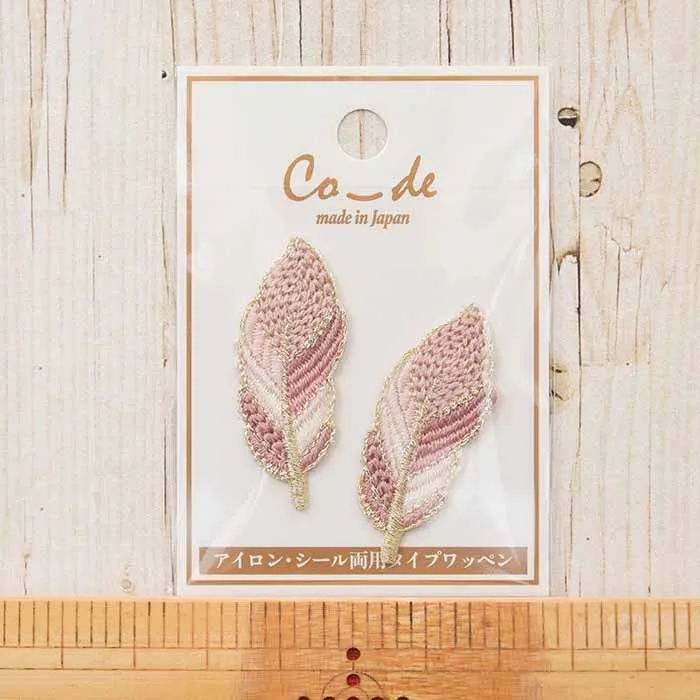 2way接着ワッペン　co-de 羽
