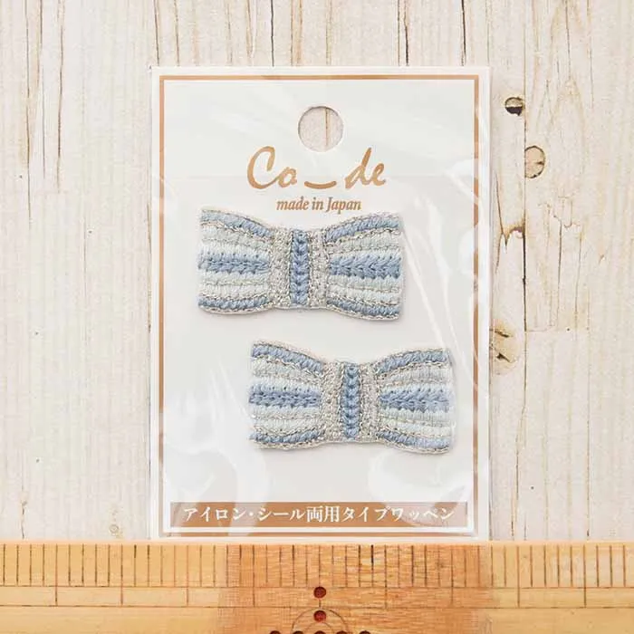 2way接着ワッペン　co-de リボン